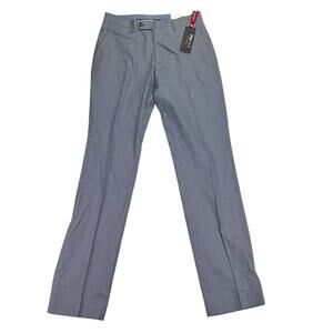 Tommy Hilfiger Mens Modern Fit TH Flex Stretch Chambray Suit Pants Blue 30x32